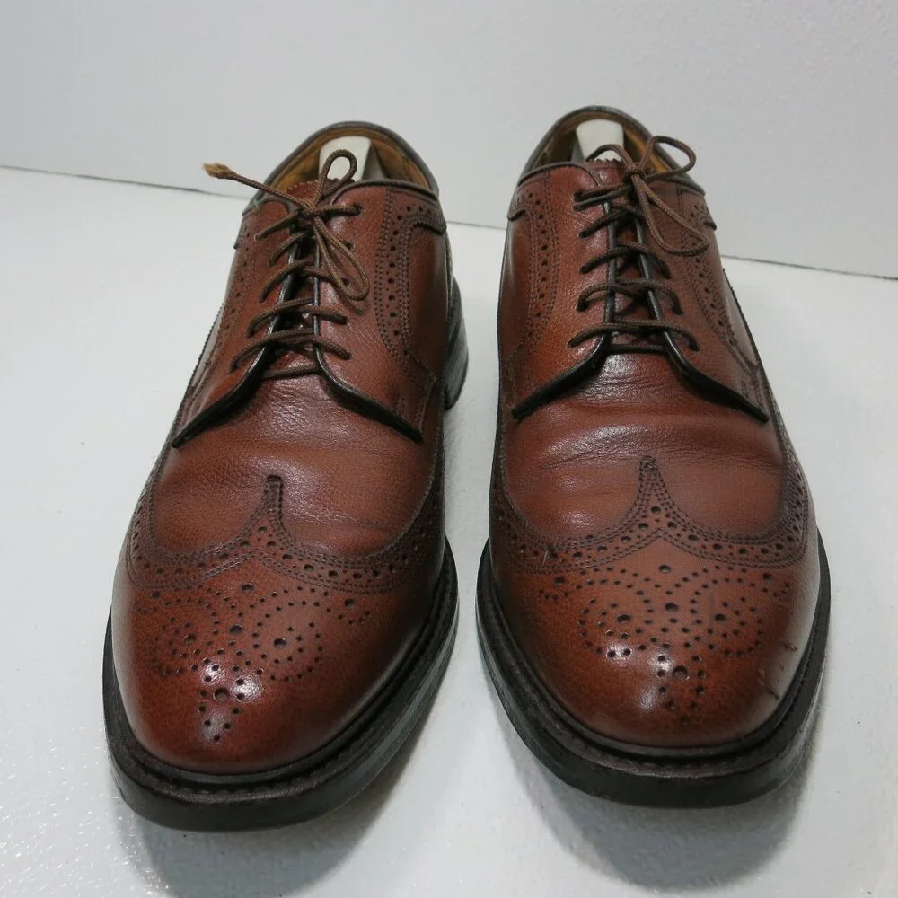 Stafford Brogue Leather Wingtip Dress Formal Oxfords Footwear Shoes Sz 11.5 M